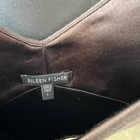 EILEEN FISHER brown stretch ponte shift dress NWOT - Picture 4 of 4